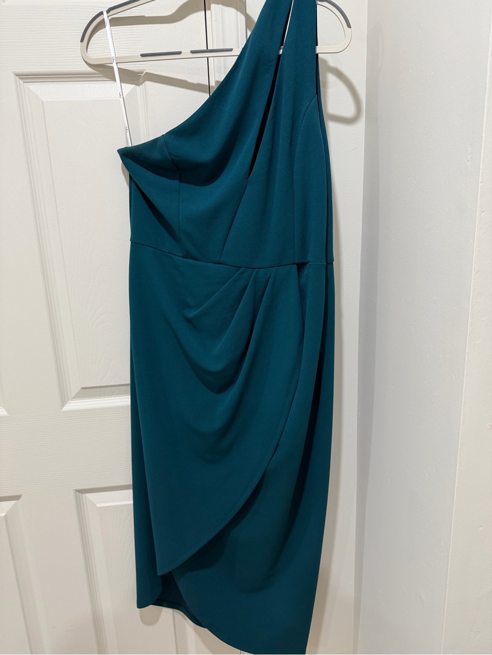 Lulus One-Shoulder Cutout Teal Dress